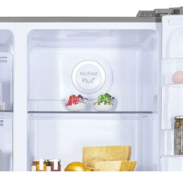 Candy CHSVN 174X side-by-side refrigerator with freezer cm 90 h 177 - lt 521 - stainless steel - Image 4